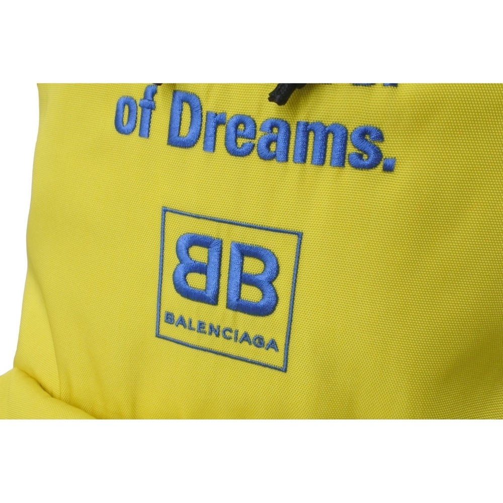 BALENCIAGA Backpack Daypack The Power of Dreams Logo Yellow - Picture 6 of 10